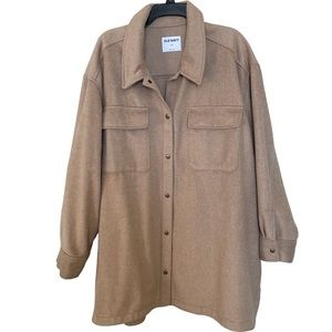 Old Navy Jacket Shacket 4X Beige